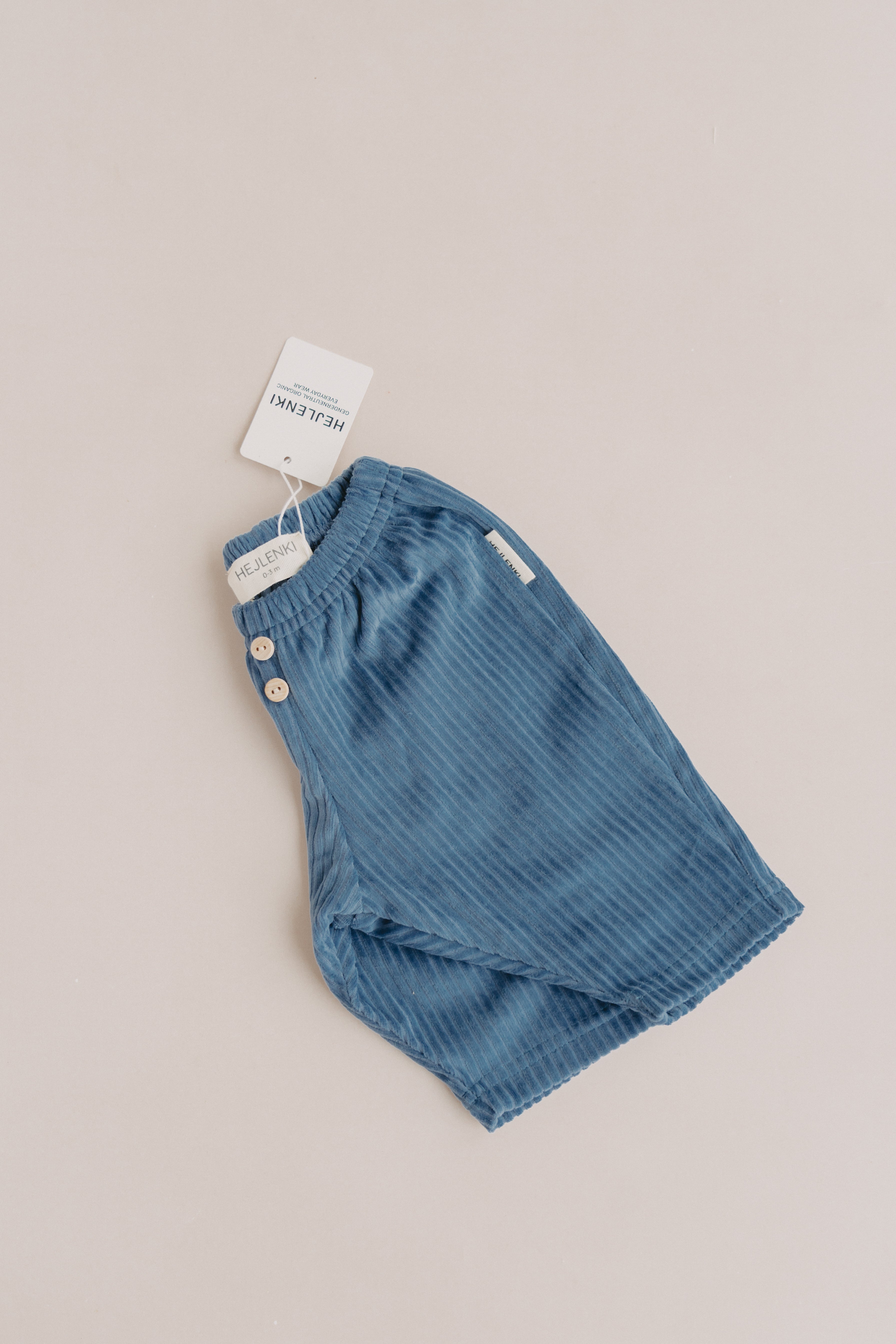 SOFT CORDUROY PANTS BLUE