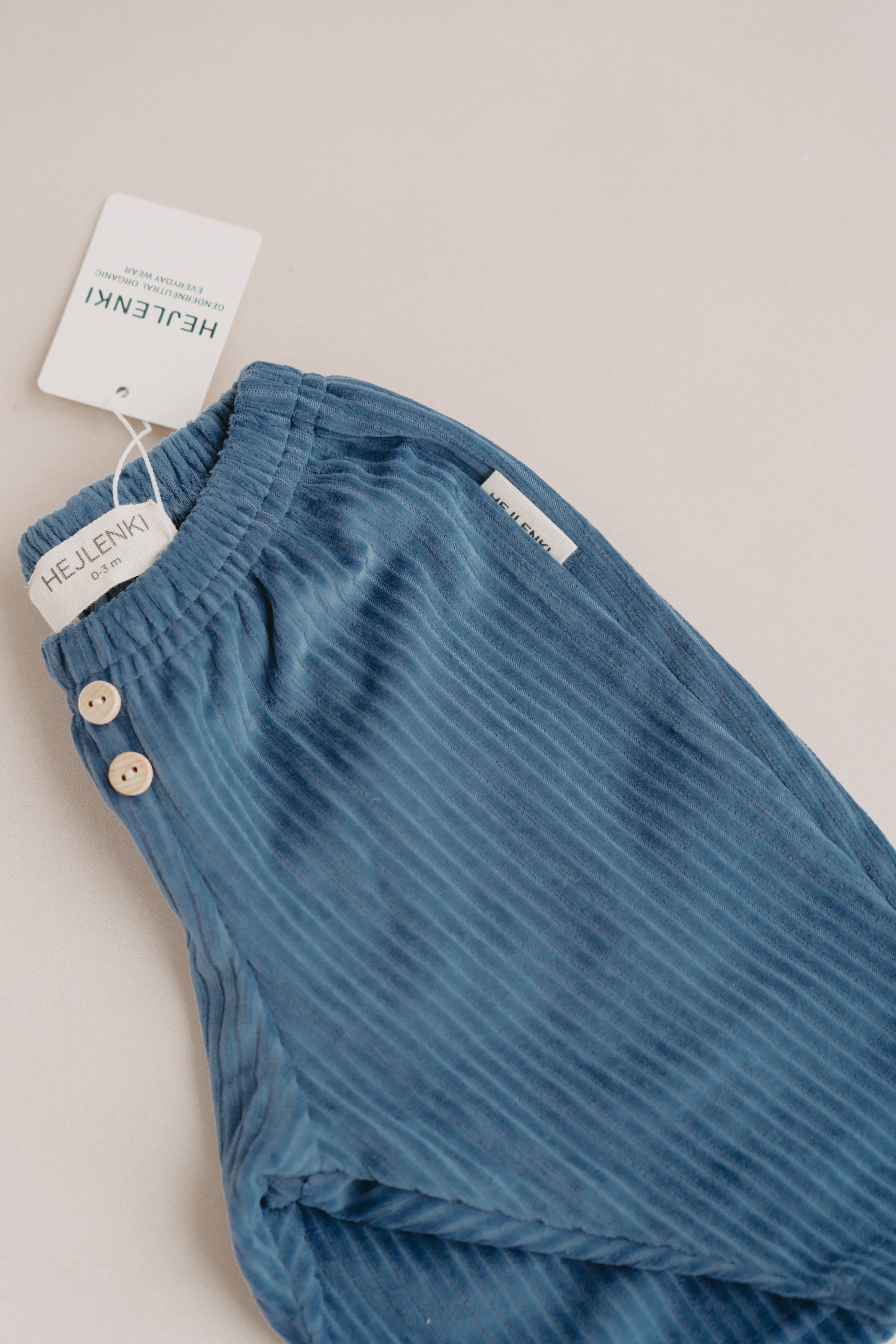 SOFT CORDUROY PANTS BLUE