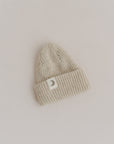 WOOL KNIT BEANIE TRUFFLE (cashmere blend)