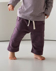 WARM SWEAT PANTS PLUM