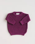 CHUNKY KNIT PULLI BERRY GLAZE