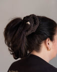 CHUNKY TEDDY SCRUNCHIE BROWN