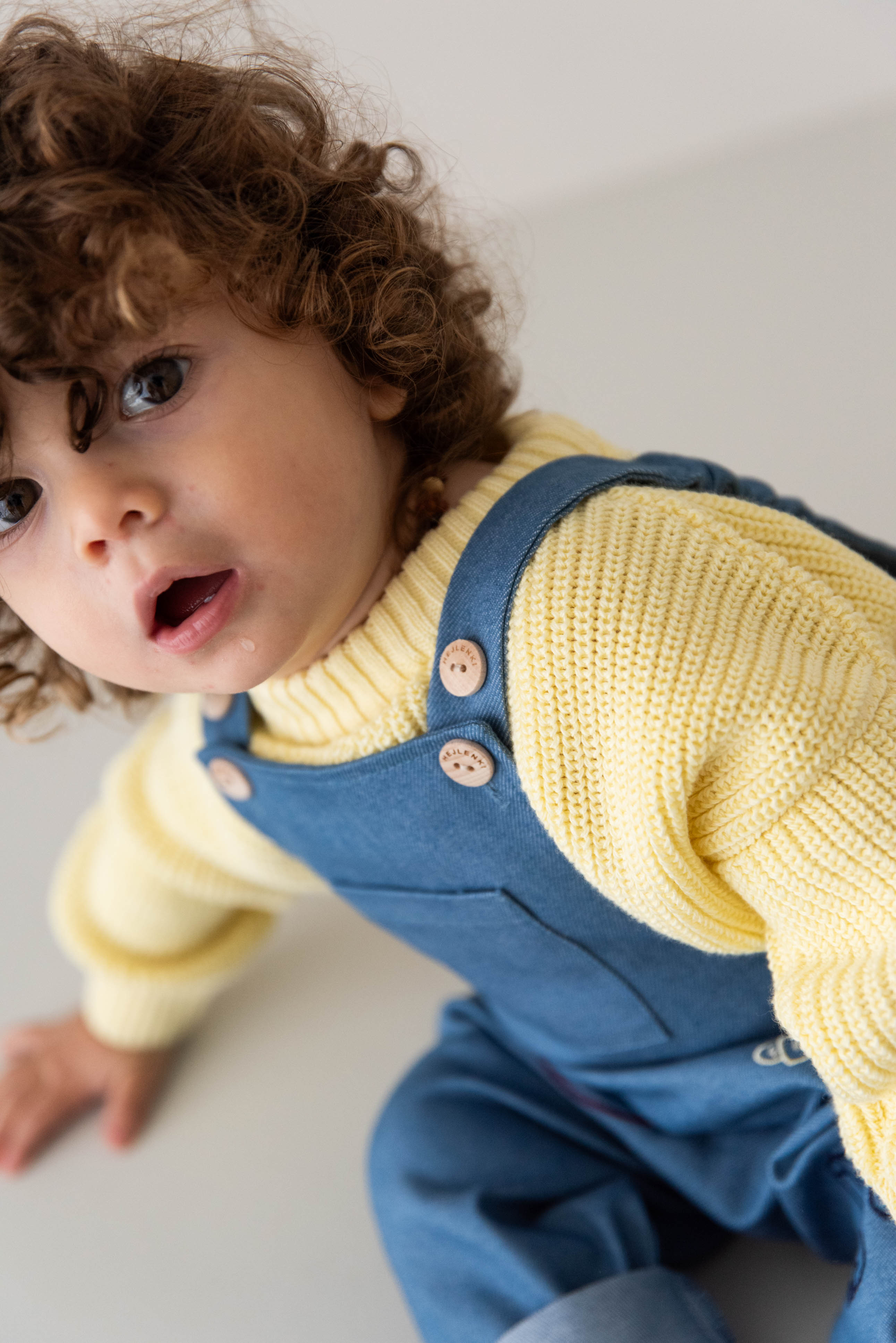 DENIM DUNGAREE CROISSANT + MARMELADE