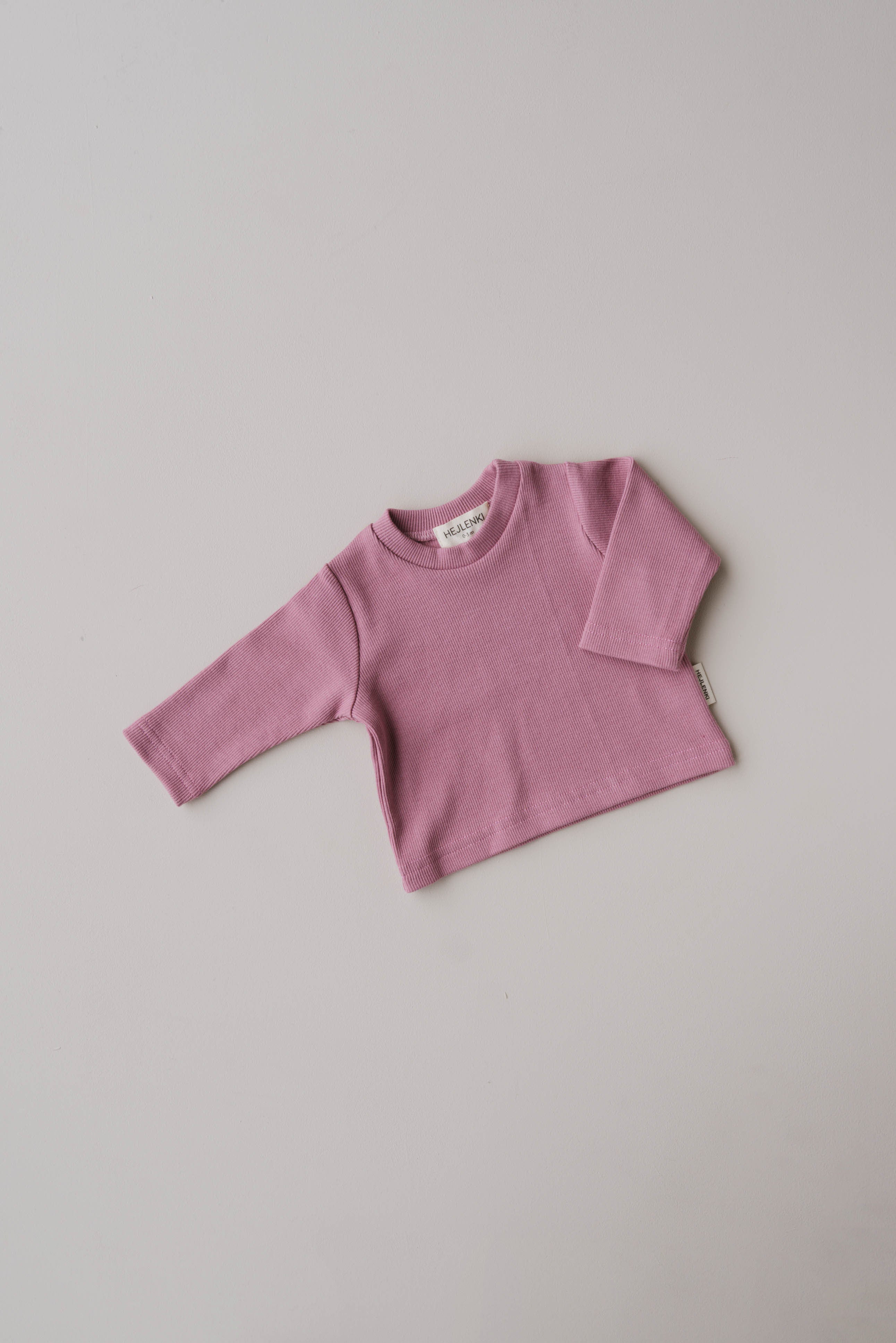 ORGANIC RIB LONGSLEEVE ROSE