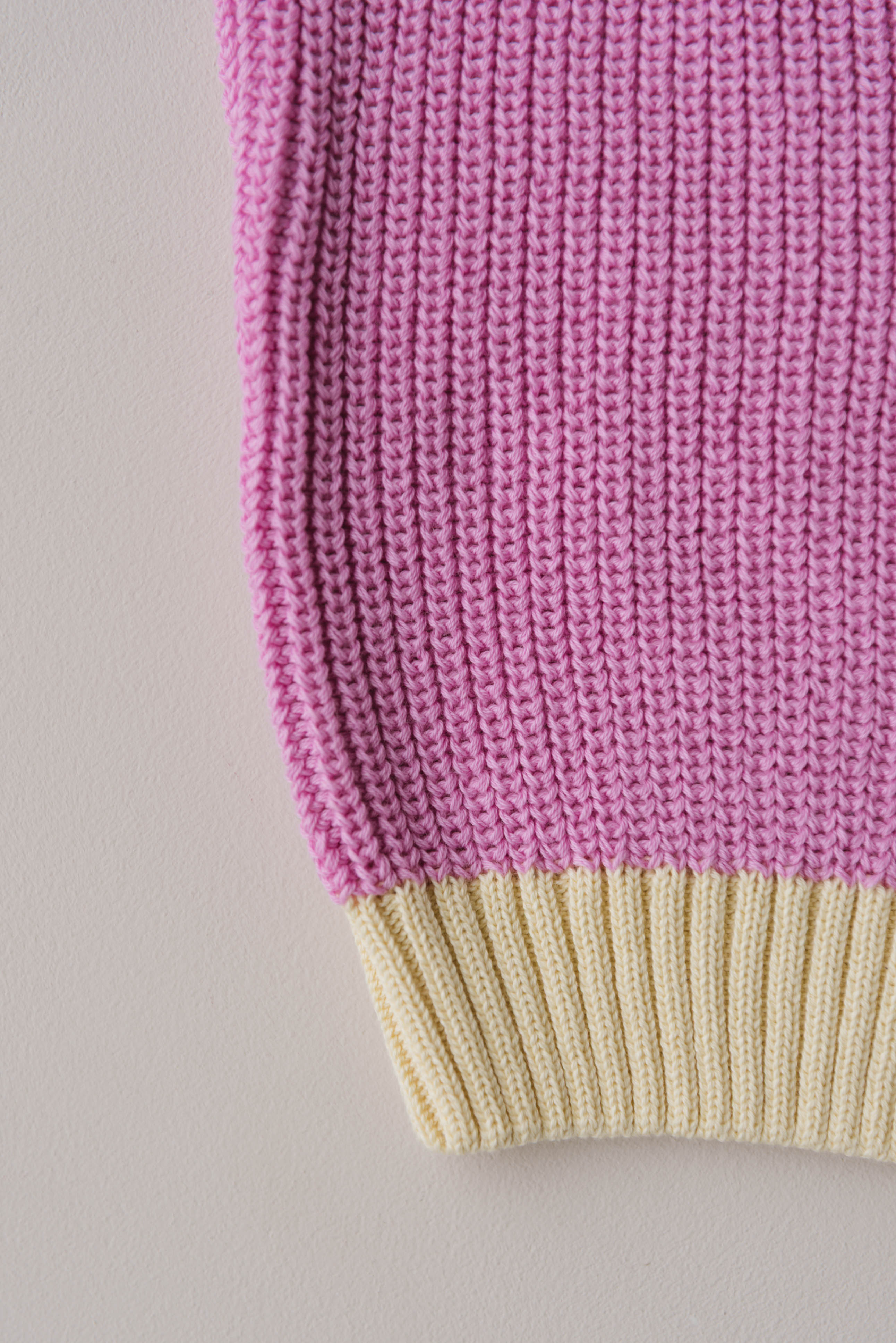 CHUNKY KNIT CARDIGAN CANDY/BUTTER