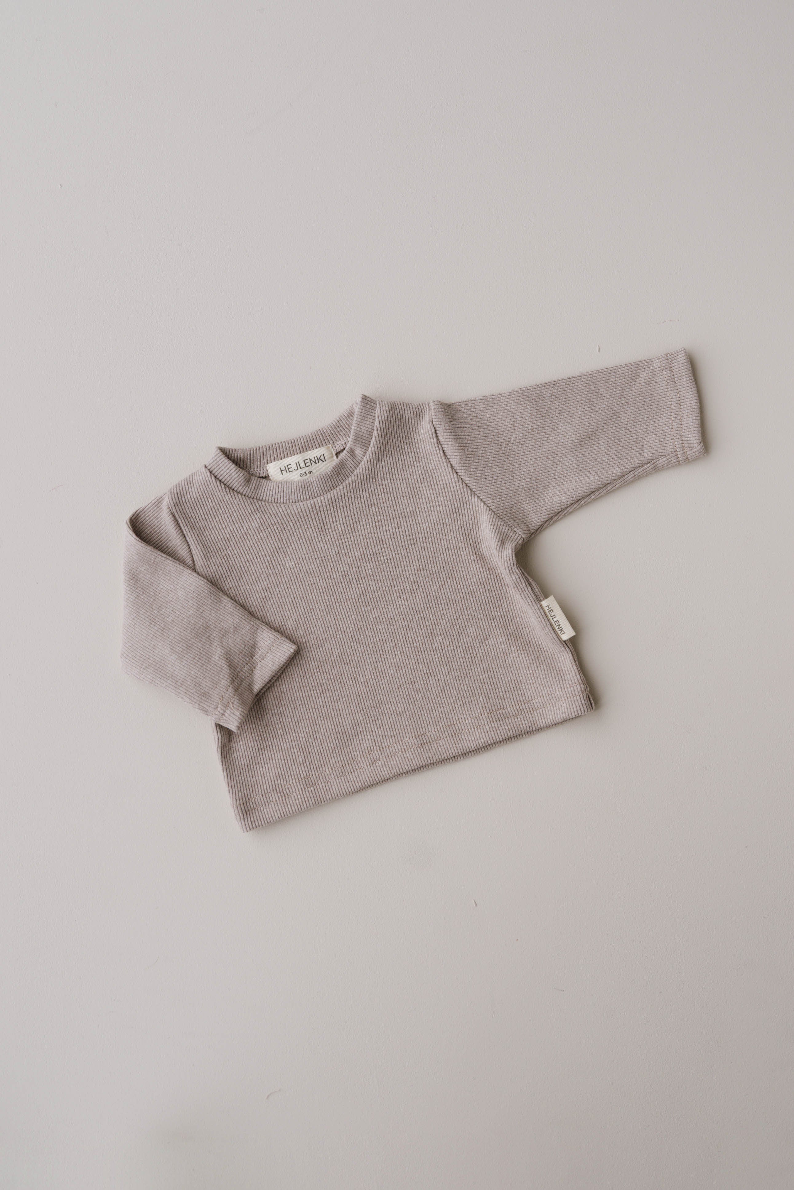 ORGANIC RIB LONGSLEEVE BEIGE