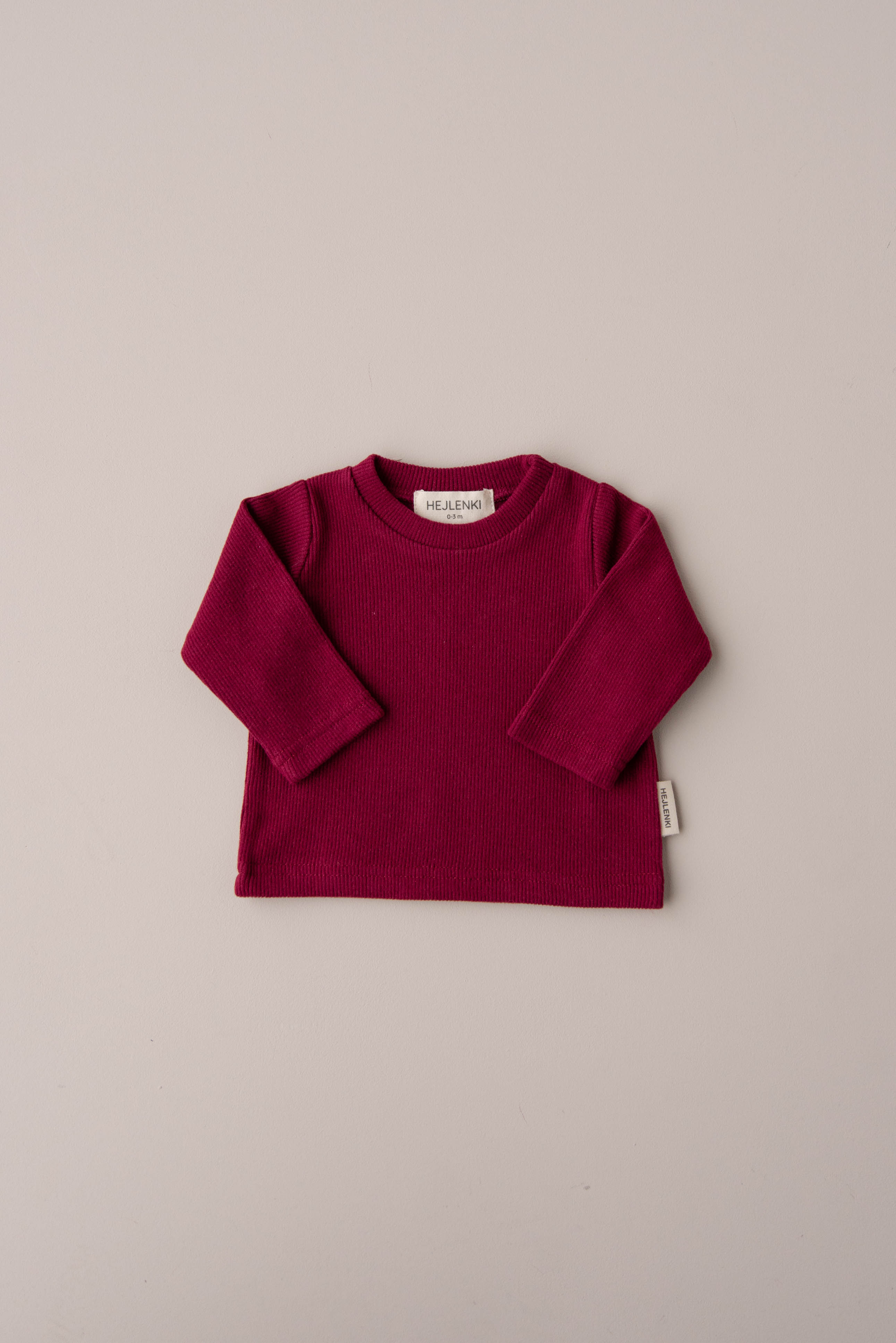 SOFT RIB LONGSLEEVE BURGUNDY