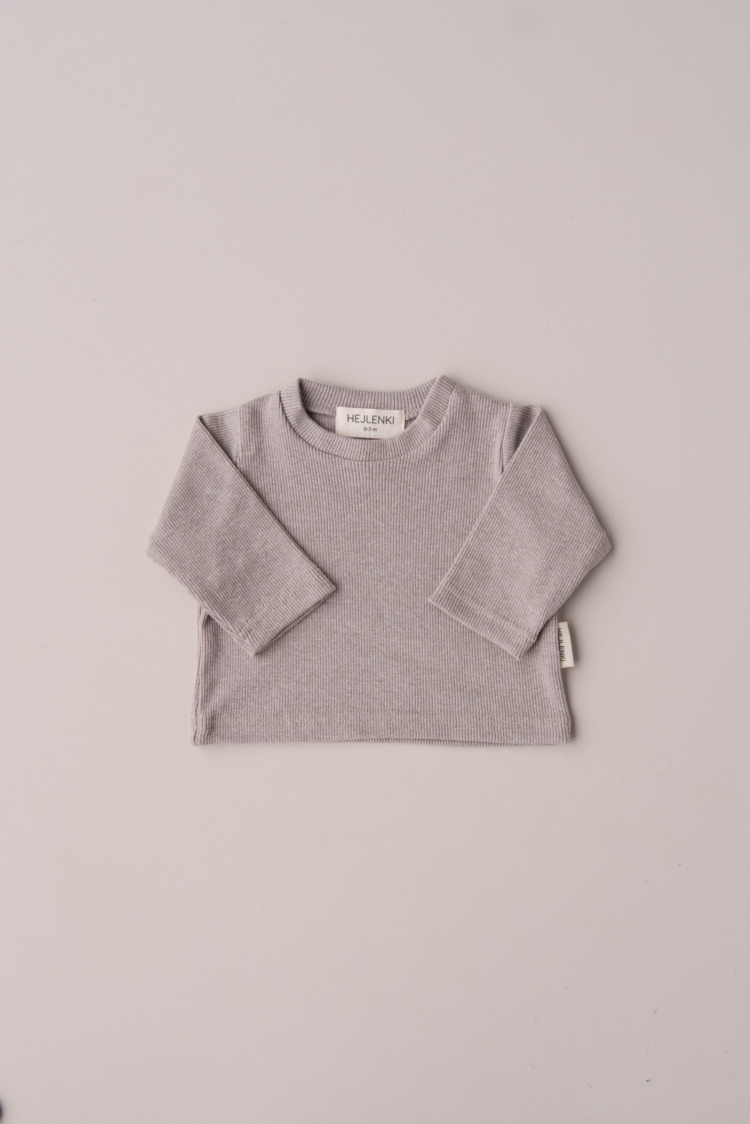 ORGANIC RIB LONGSLEEVE BEIGE