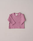 ORGANIC RIB LONGSLEEVE ROSE