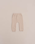 COTTON KNIT LEGGINGS BEIGE