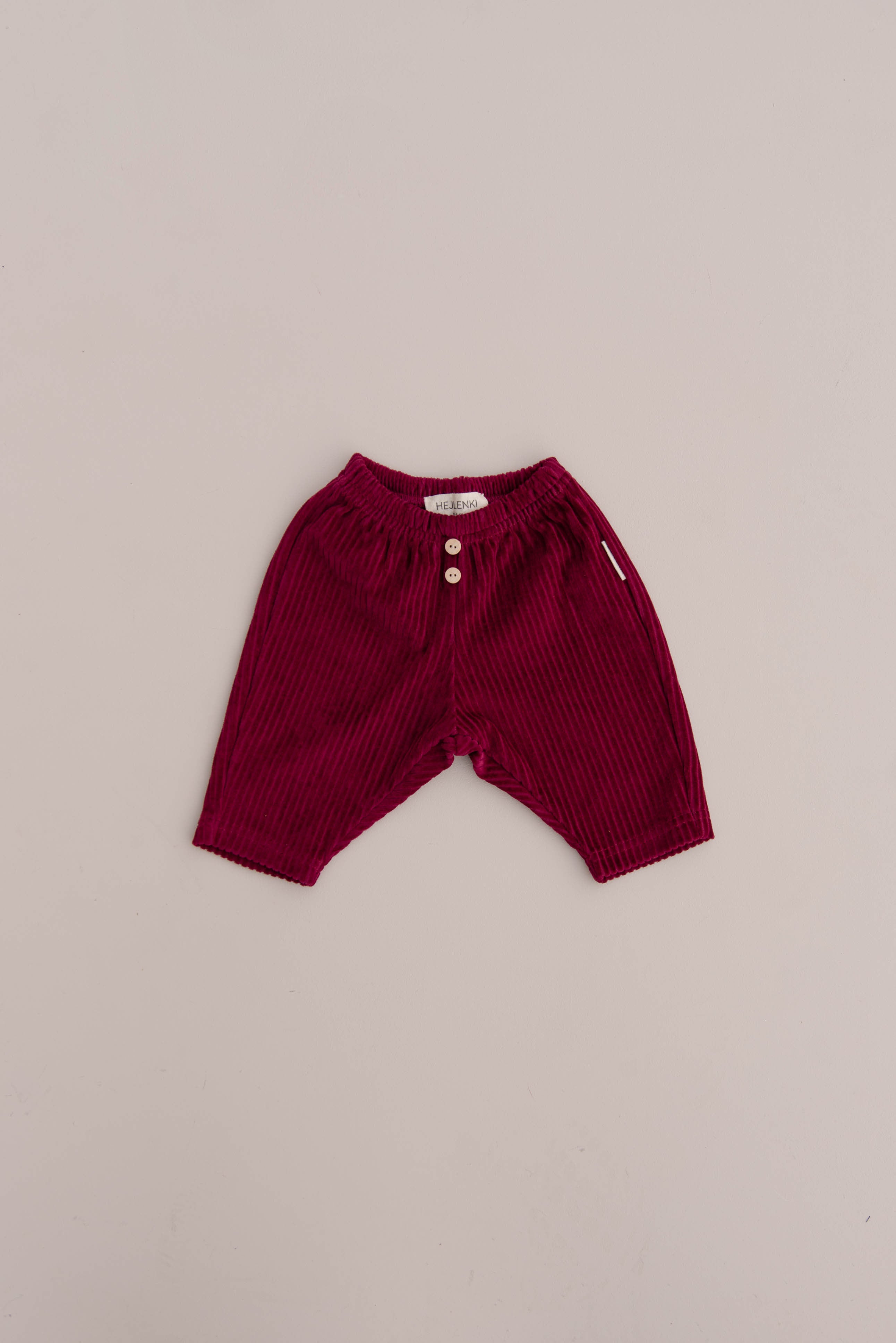 SOFT CORDUROY PANTS BURGUNDY