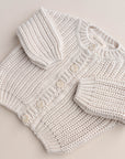 CHUNKY KNIT CARDIGAN MILKY CLOUD