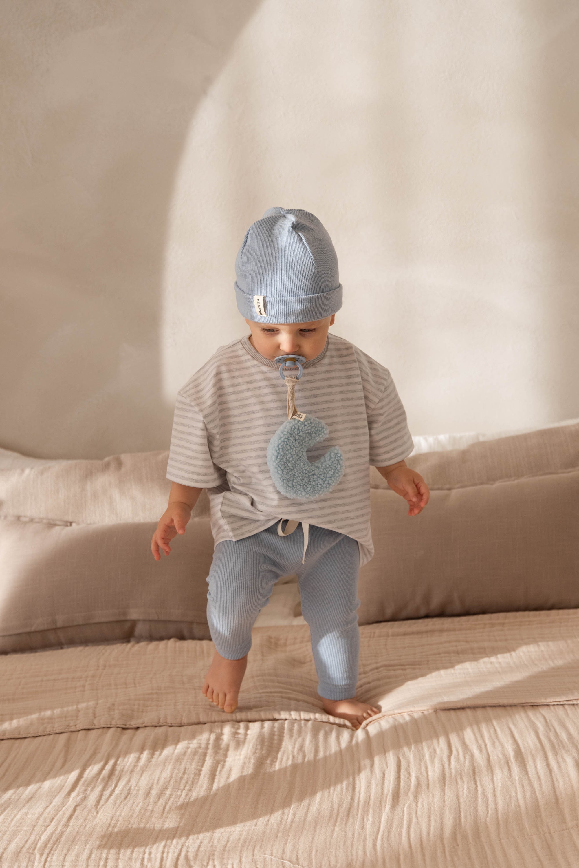 SOFT RIB LEGGINGS MILKY BLUE