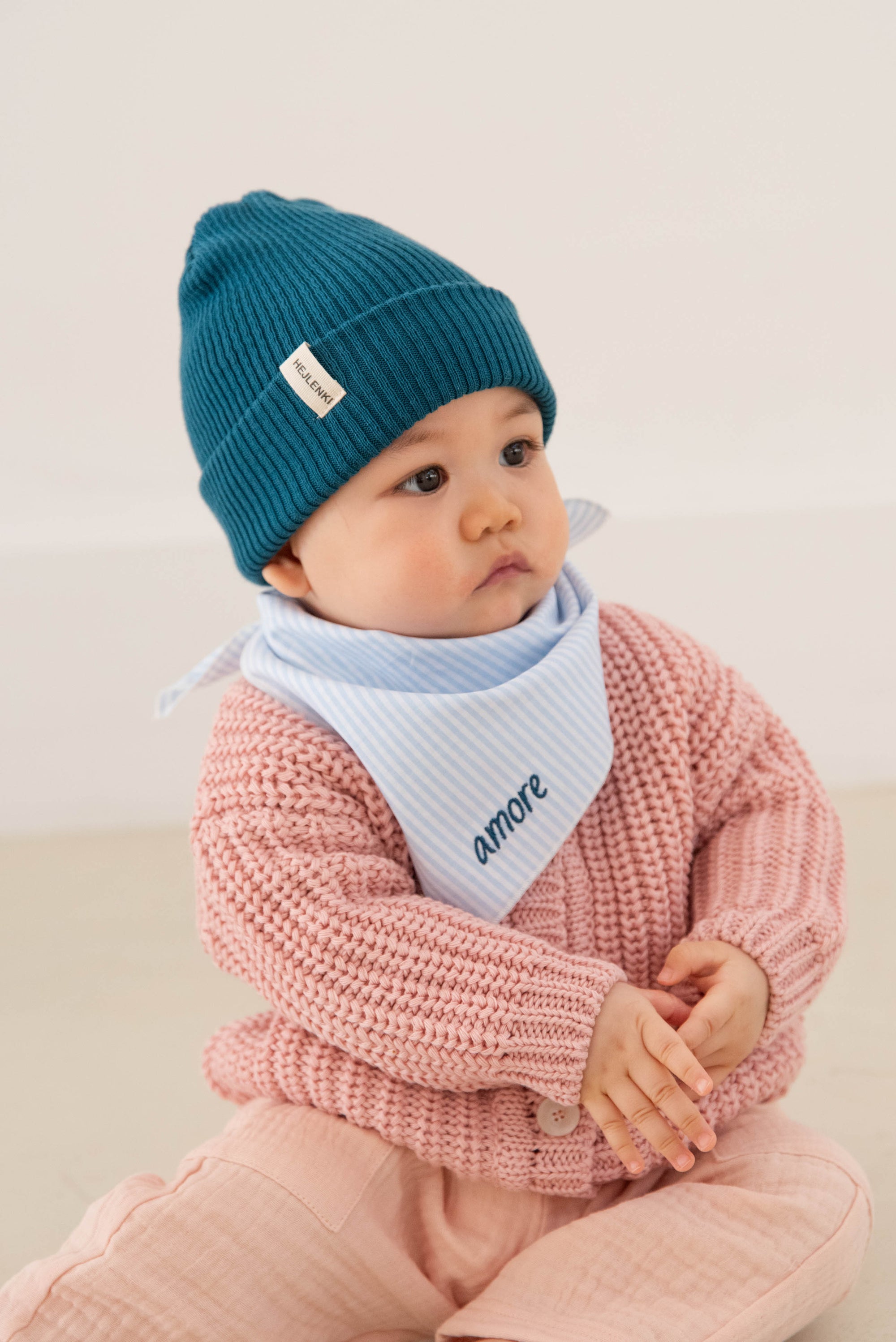 KNIT BEANIE BERRY TEAL