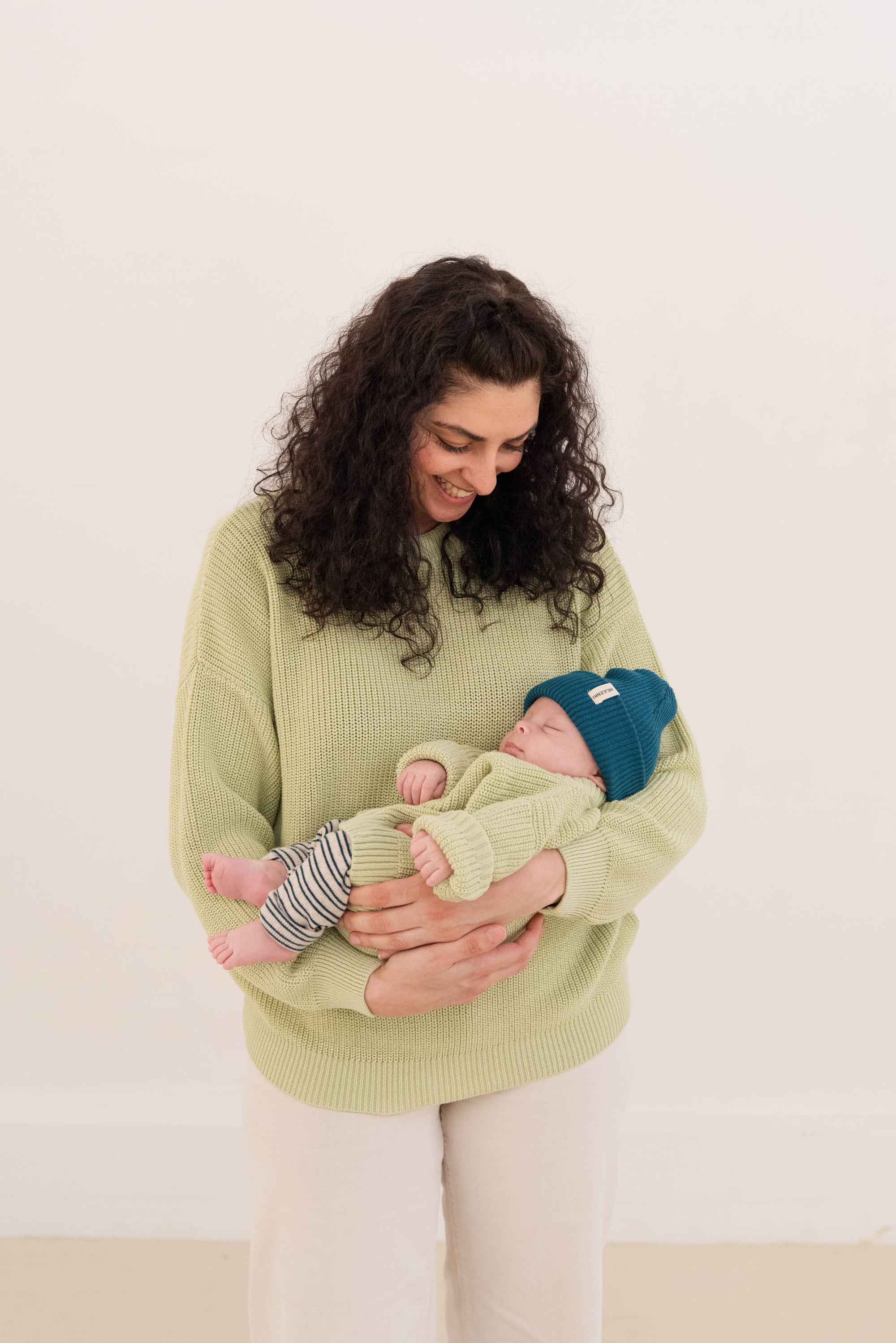 CHUNKY KNIT PULLI MATCHA MILK