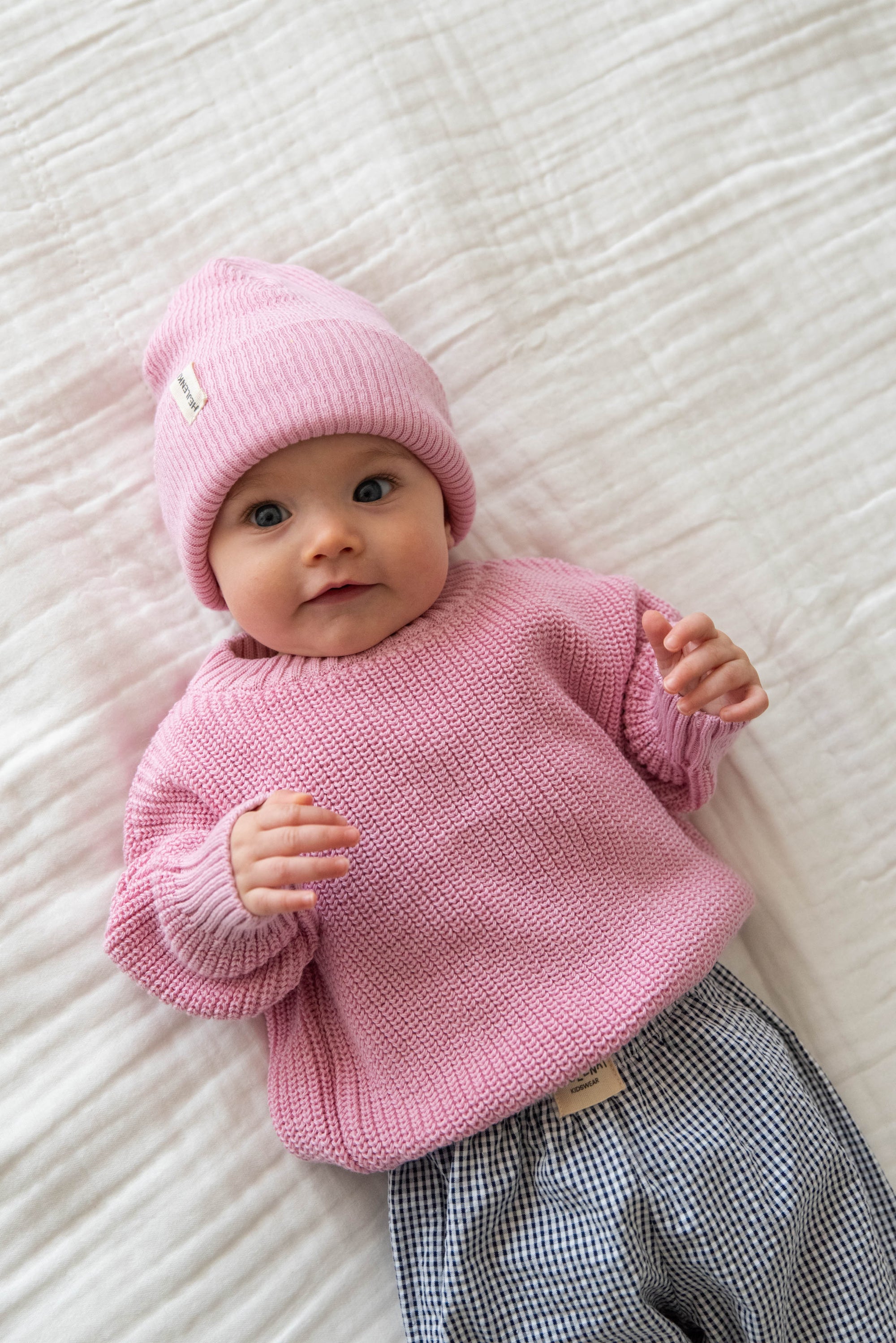 CHUNKY KNIT PULLI STRAWBERRY MILKSHAKE