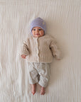 CHUNKY KNIT CARDIGAN MILKY CLOUD