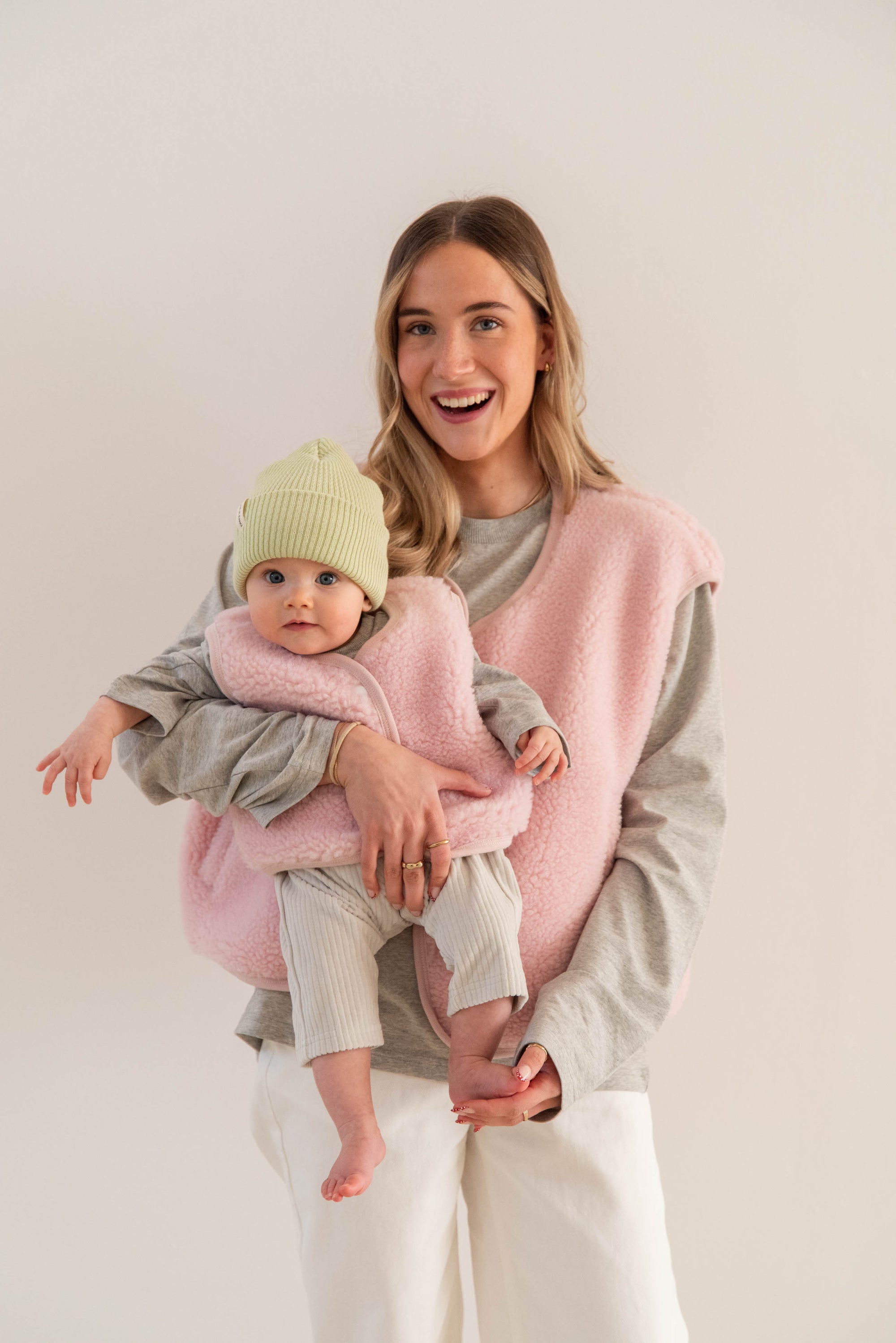 MERINO TEDDY VEST WOMEN BLOOM