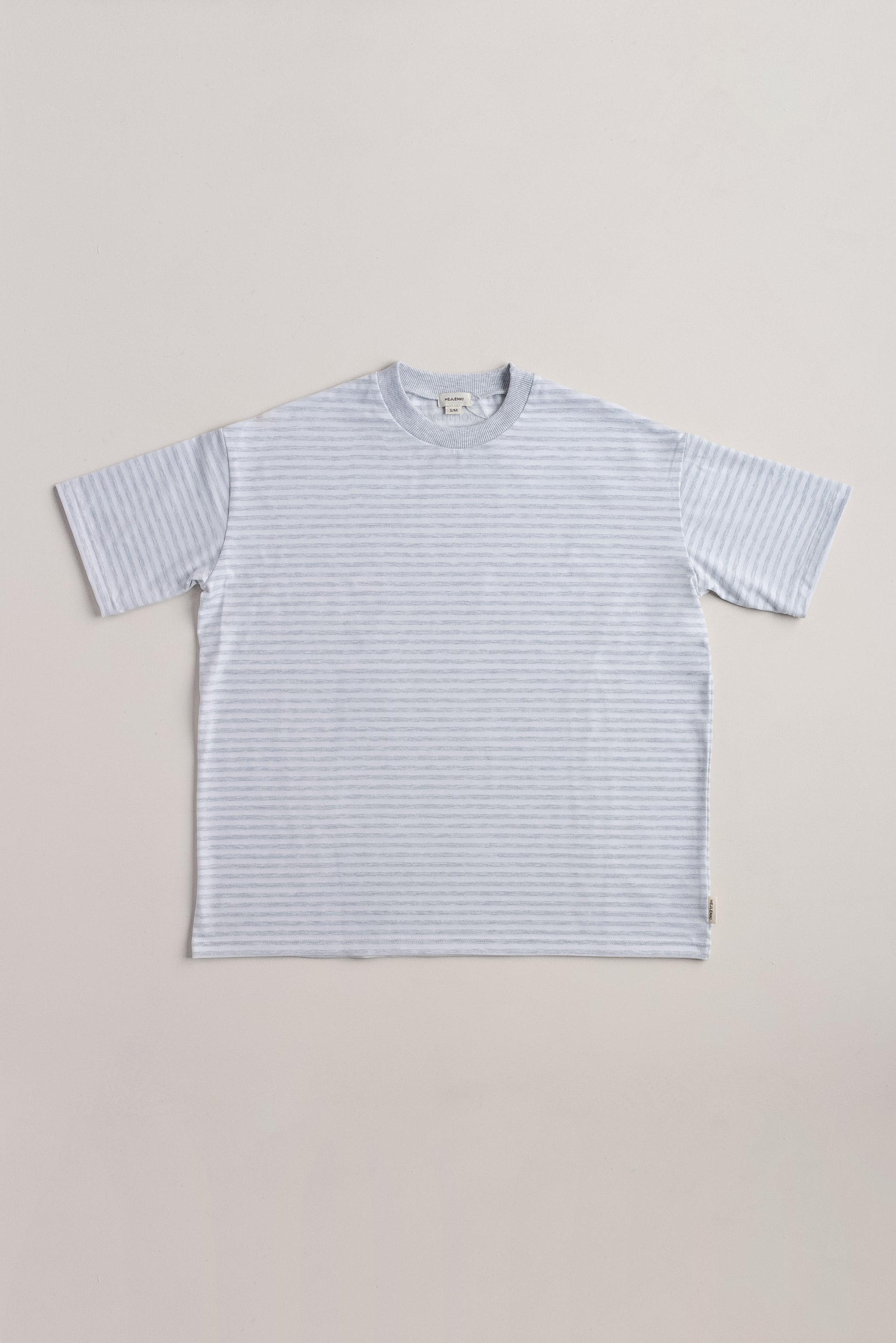 MOMMY OVERSIZE T-SHIRT STRIPED GREY