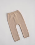 COTTON KNIT LEGGINGS BEIGE