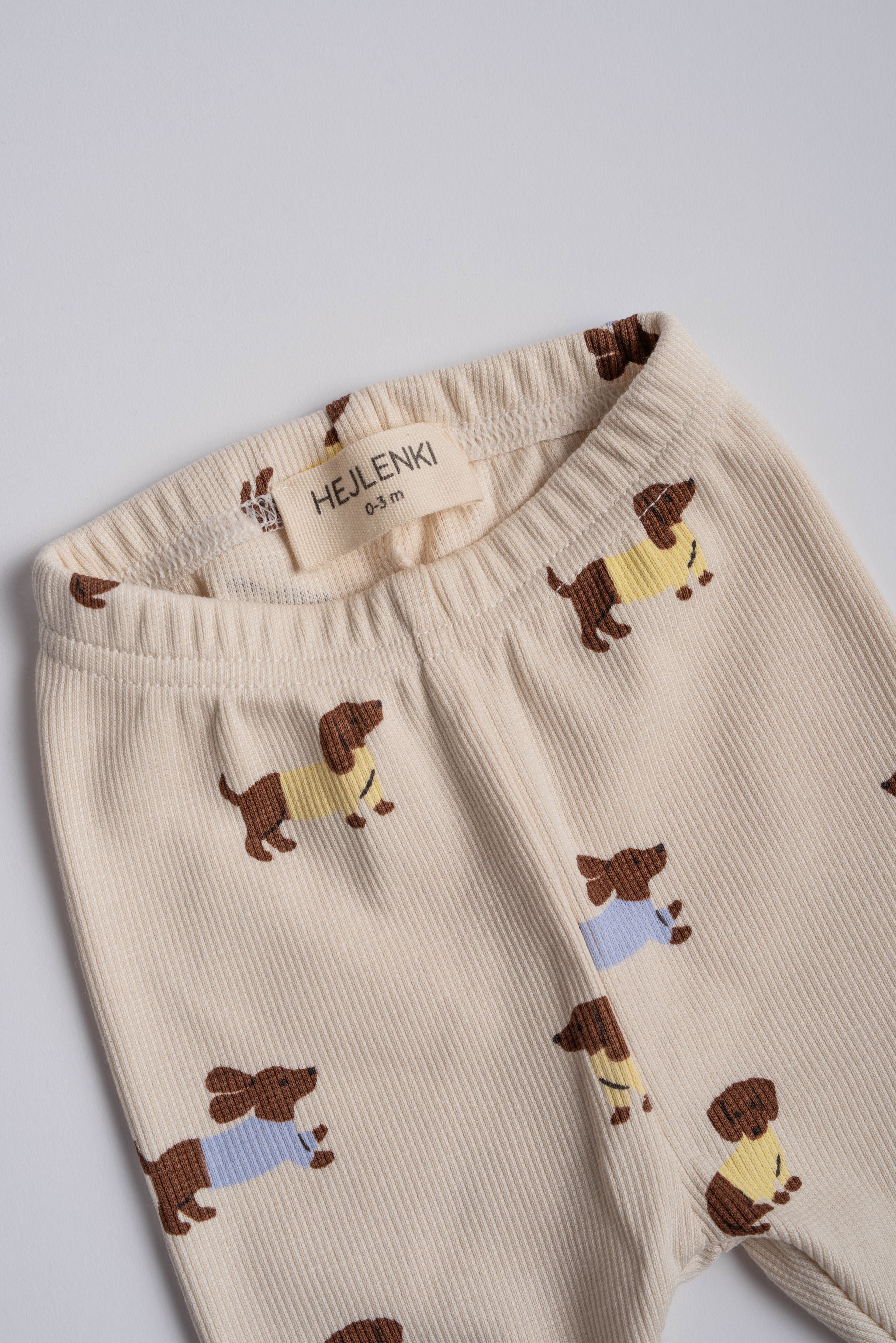 RIB LEGGING DACHSHUND