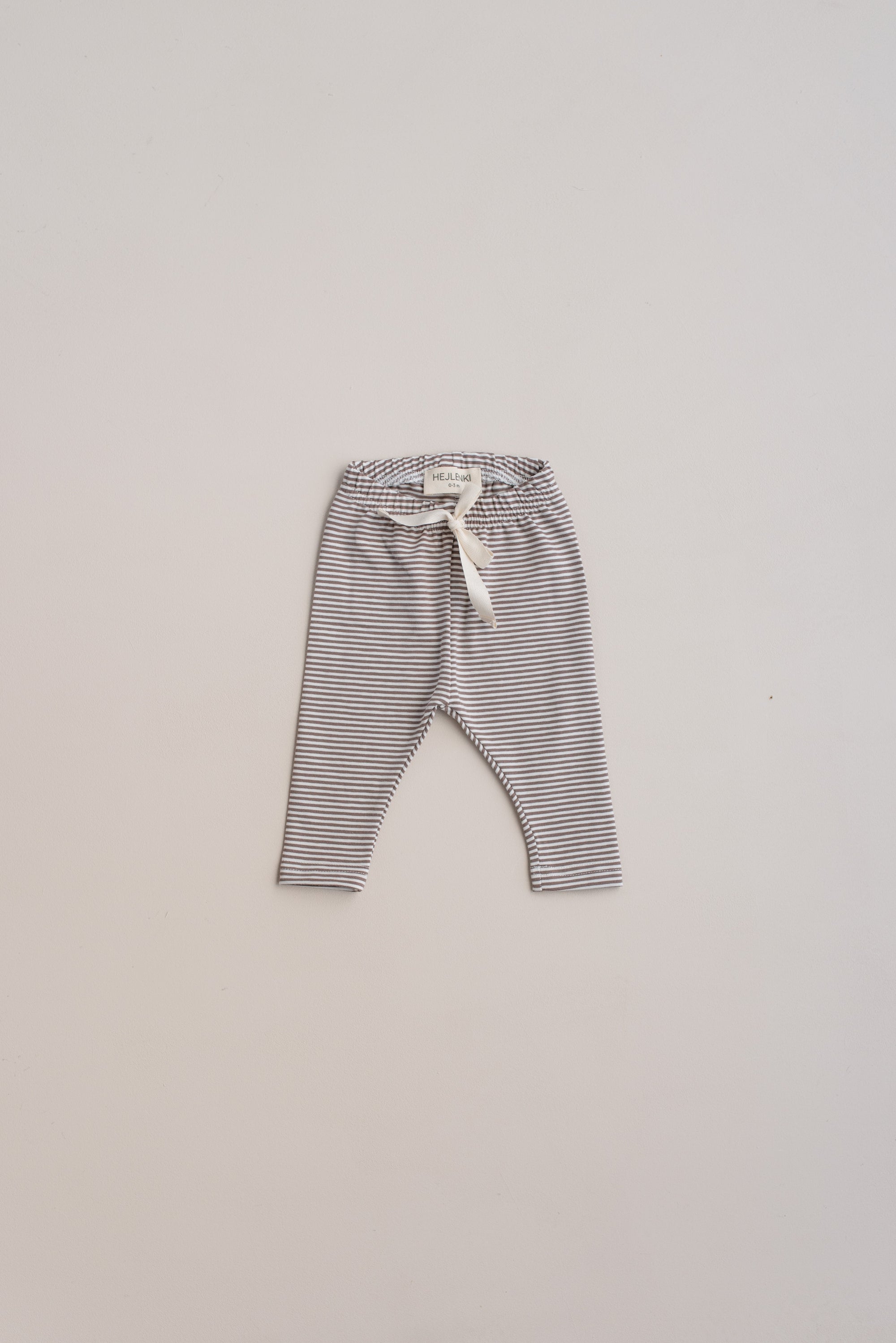 TINY STRIPED LEGGINGS CHOCO