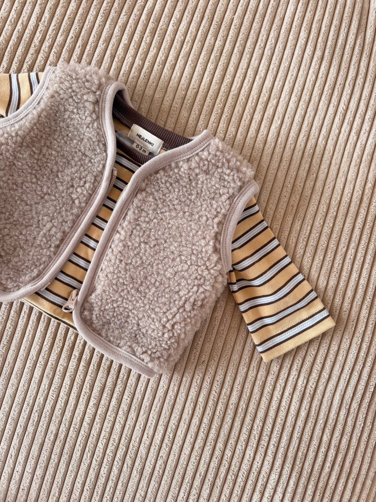 OVERSIZE LONGSLEEVE STRIPED HONEY