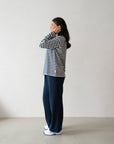 MOM LONGSLEEVE STRIPED MIDNIGHT
