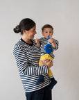 MOM LONGSLEEVE STRIPED MIDNIGHT