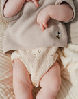 POINTELLE KNIT ROMPER