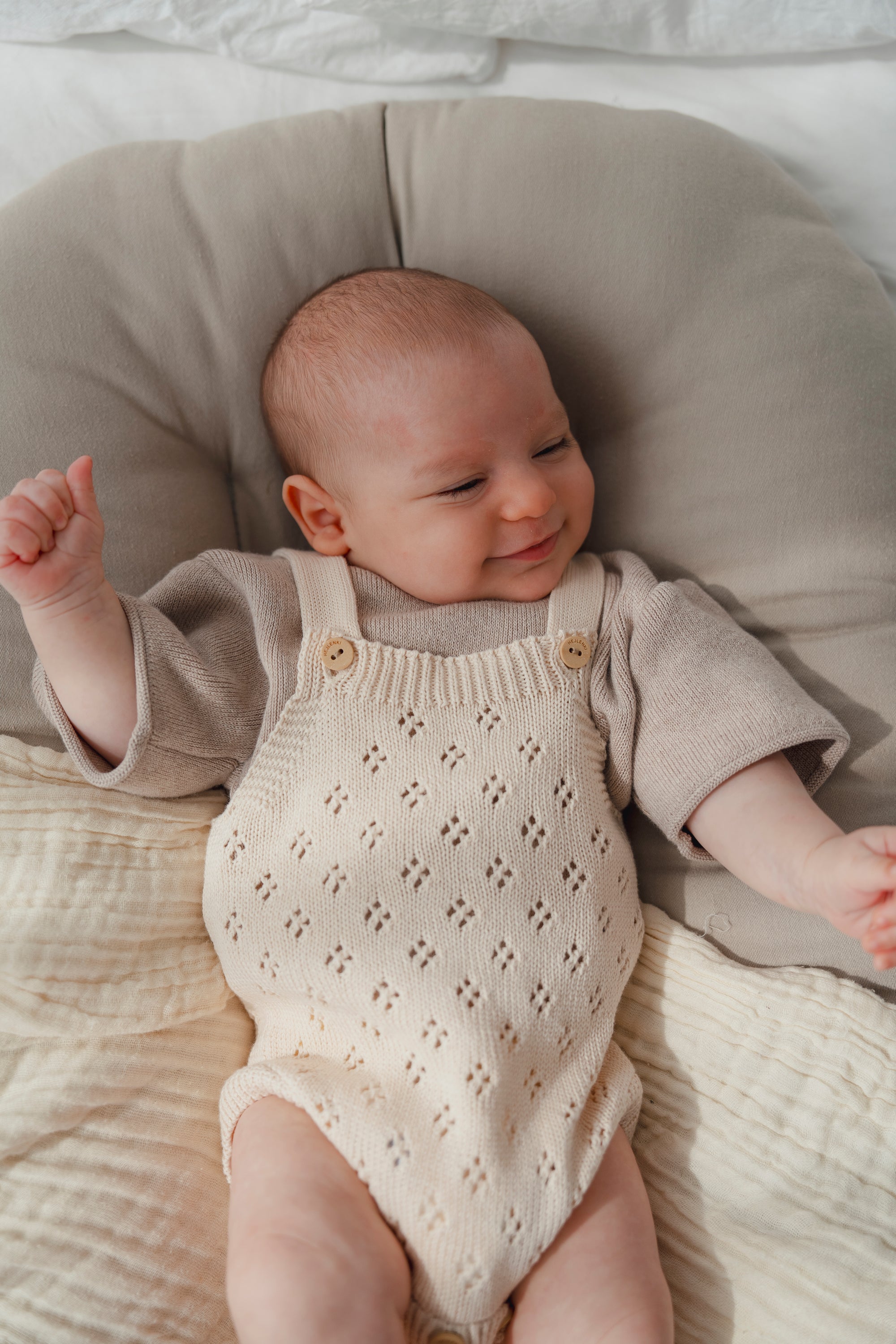 POINTELLE KNIT ROMPER