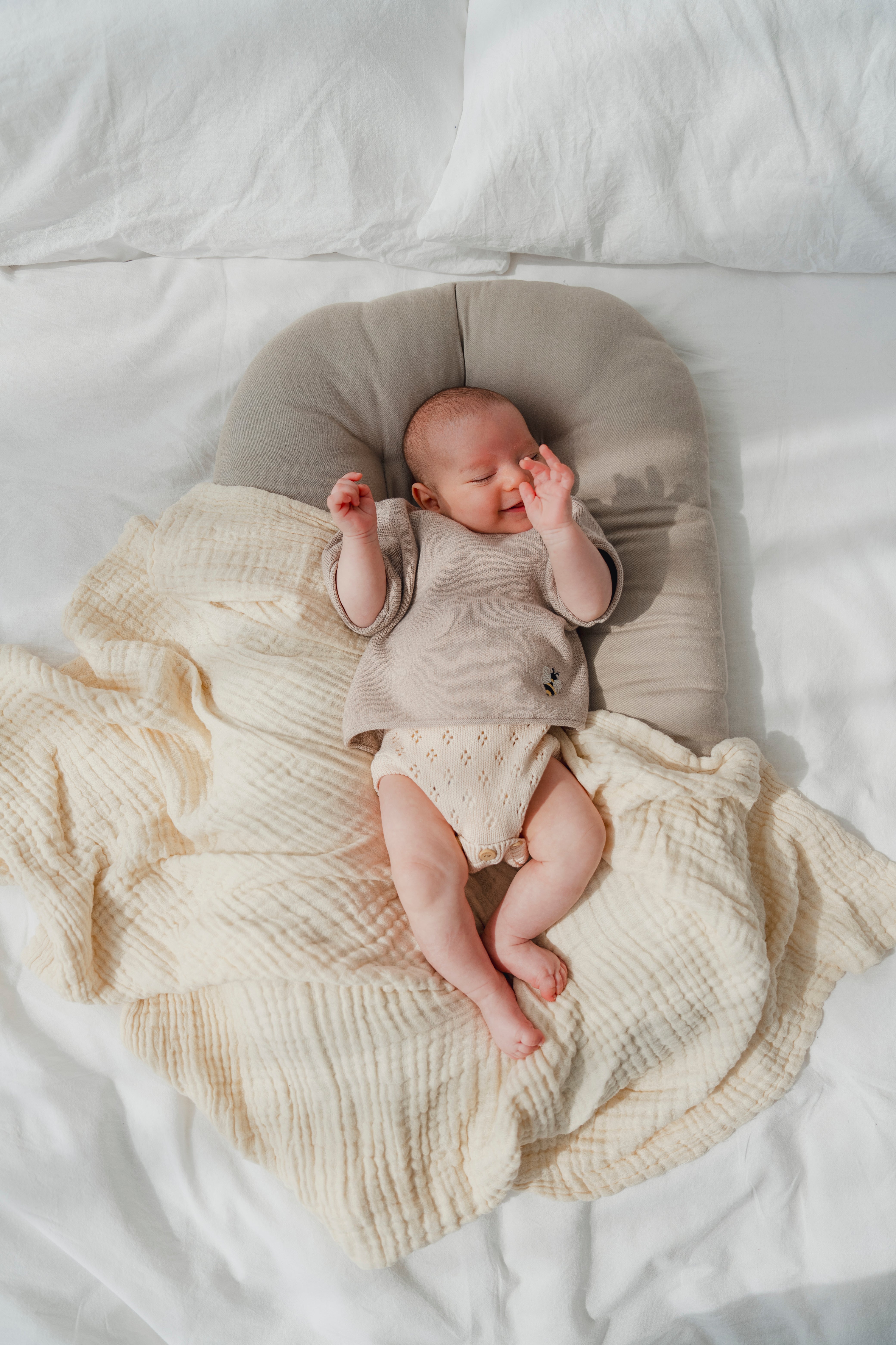 POINTELLE KNIT ROMPER