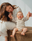 POINTELLE KNIT ROMPER