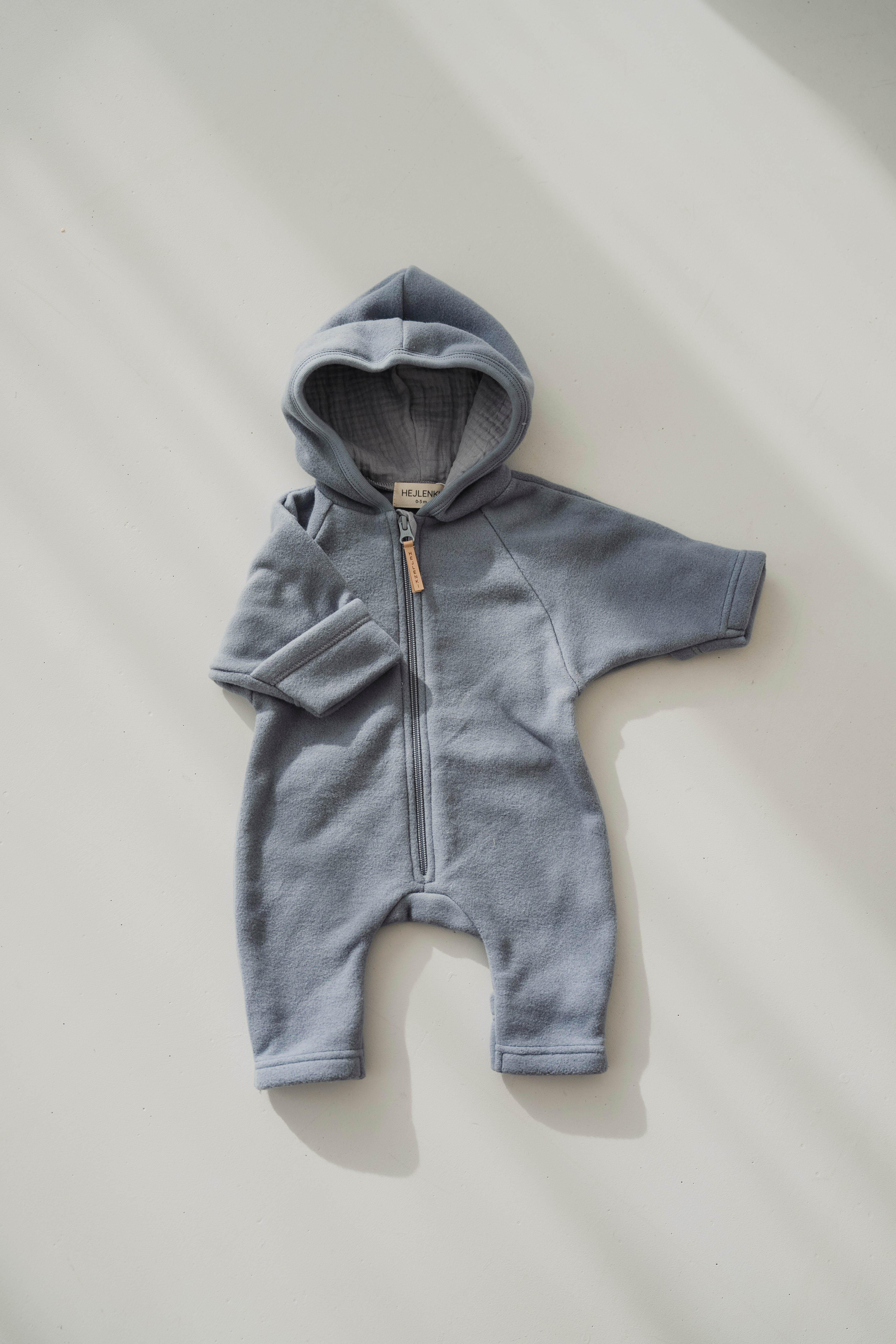 ORGANIC FLEECE OVERALL DUSTY BLUE