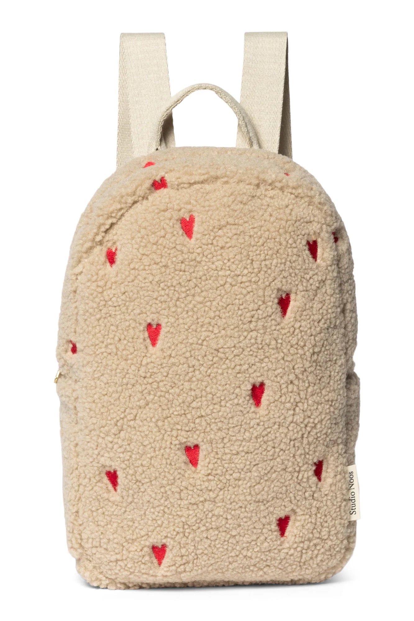 KIDS BACKPACK HEARTS TEDDY ECRU