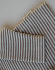 PURE WOOL SHIRT STRIPES BEIGE MELANGE