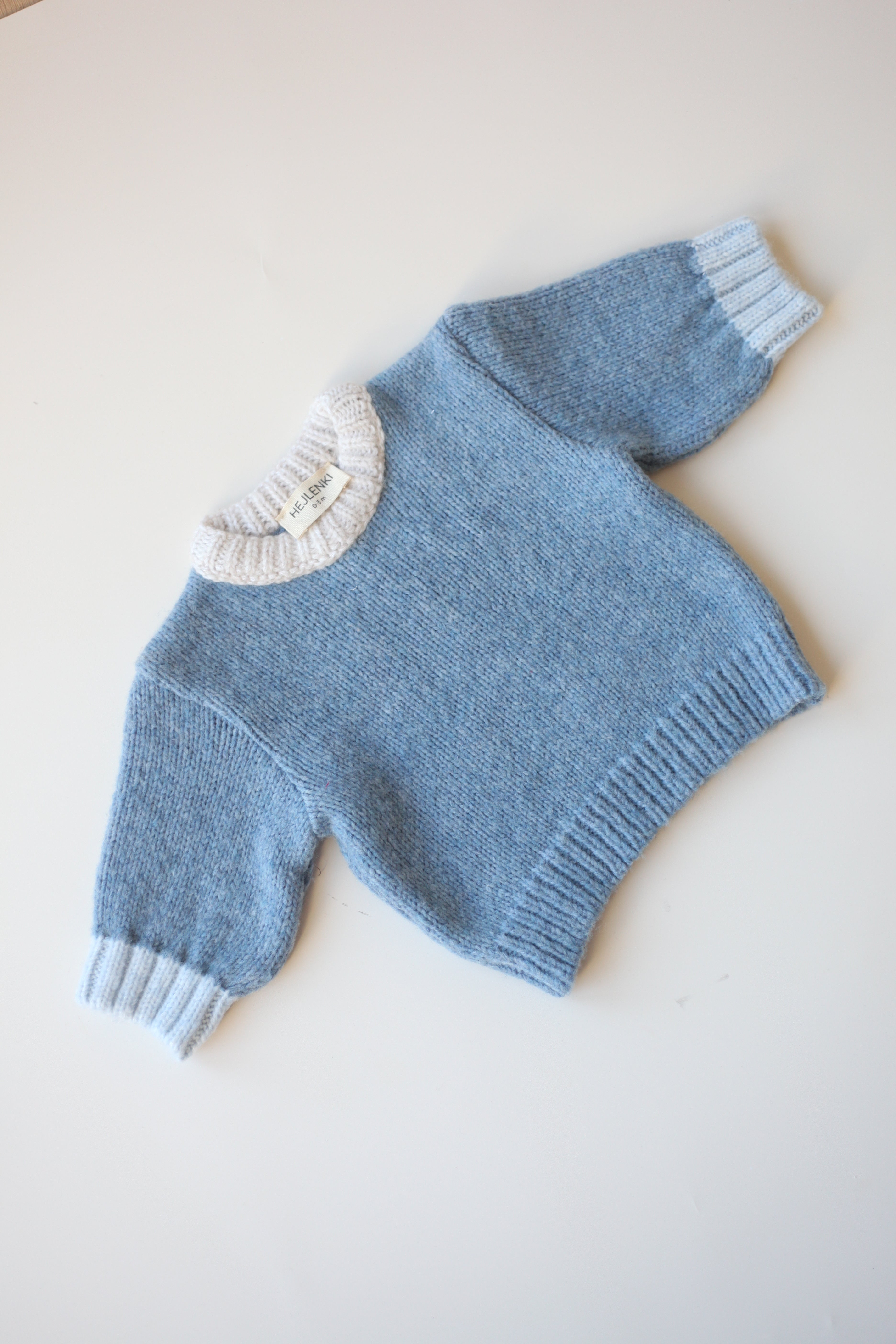 SOFT OVERSIZE KNIT PULLI SKY