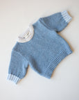 SOFT OVERSIZE KNIT PULLI SKY