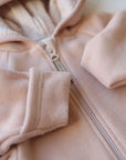 ORGANIC FLEECE OVERALL APRICOT