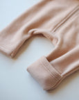 ORGANIC FLEECE OVERALL APRICOT