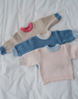 SOFT OVERSIZE KNIT PULLI SKY