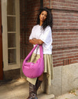 PUFFY CROSSBODY BAG PURPLE/PINK