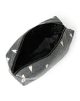 DENIM POUCH BAG GREY HEARTS