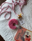 TEDDY PACIFIER CLIP MOON CANDY