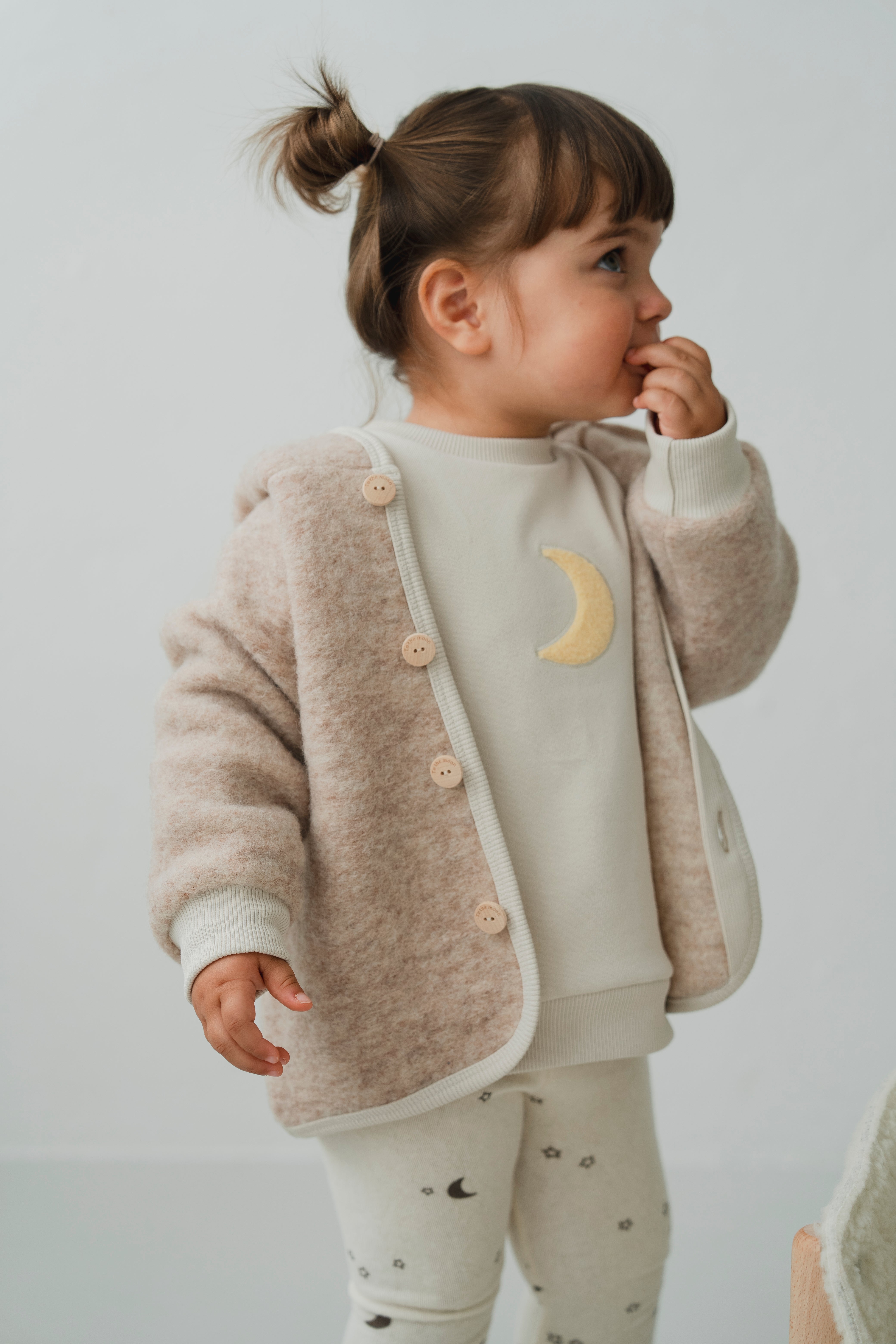 MERINO WOOL JACKET MOON (boiled wool)