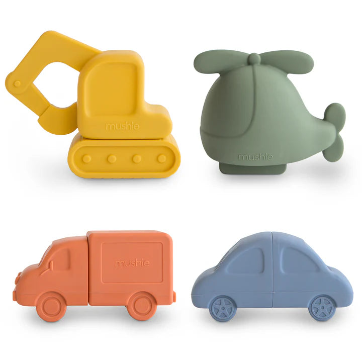 VEHICLES BATH PLAY SET - 4 PACK