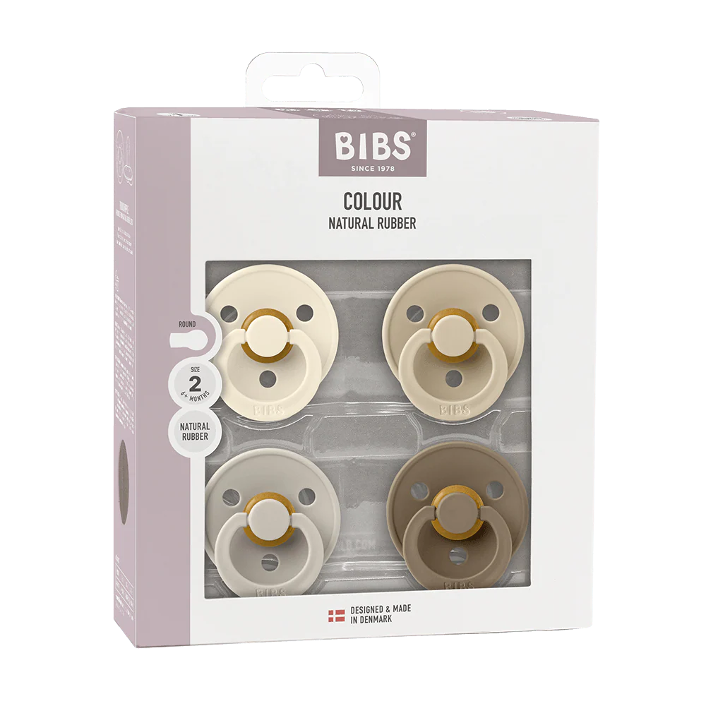 4-PACK LATEX PACIFIER IVORY VANILLA