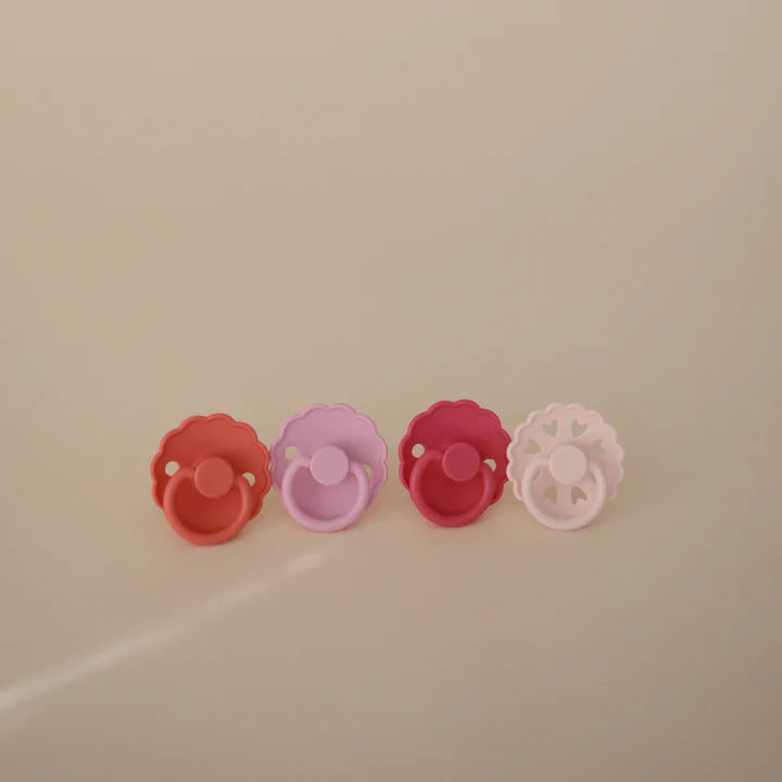 4-PACK SILICONE PACIFIER ROSY ROMANCE