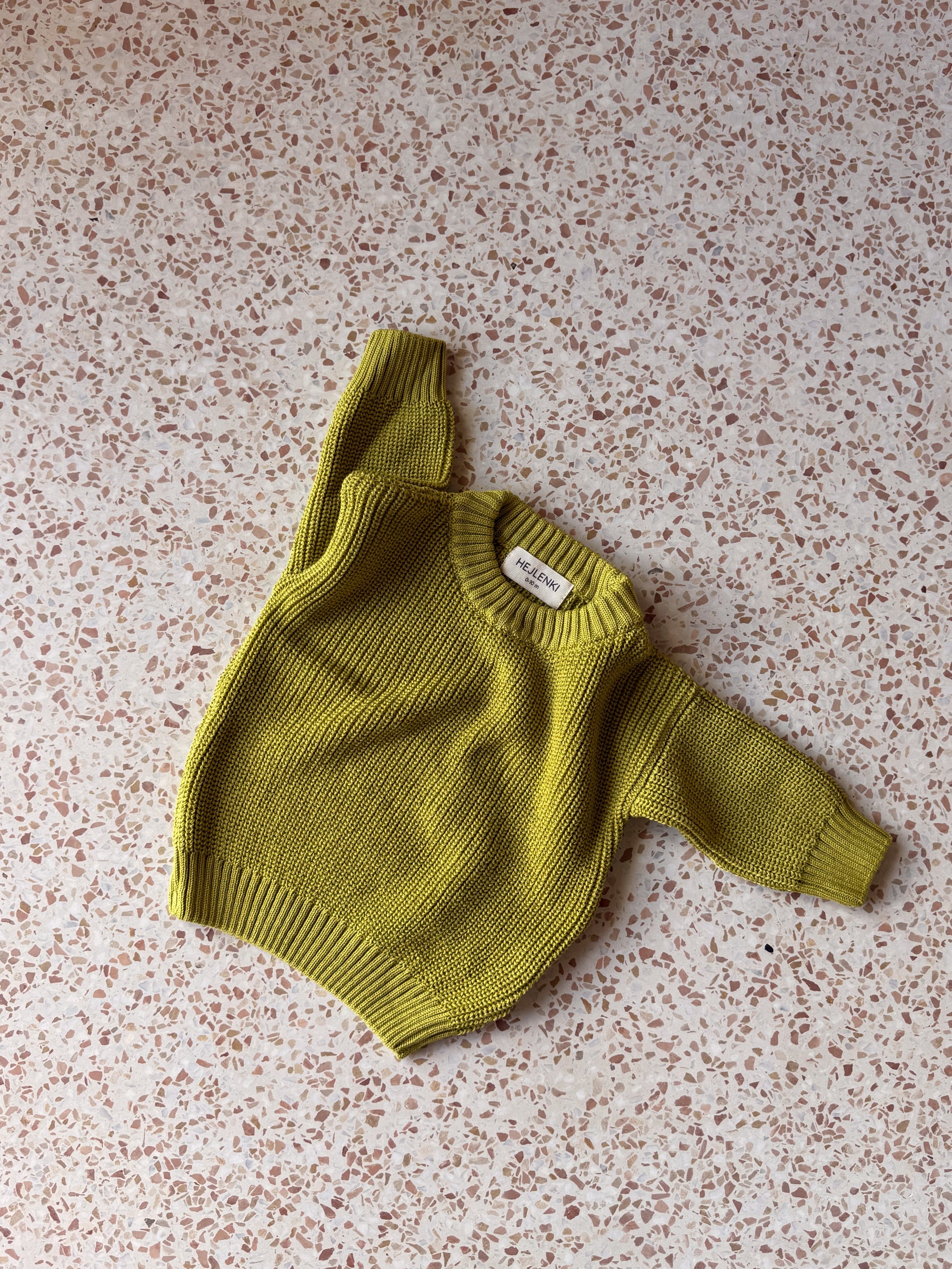 CHUNKY KNIT PULLI HERB BUTTER