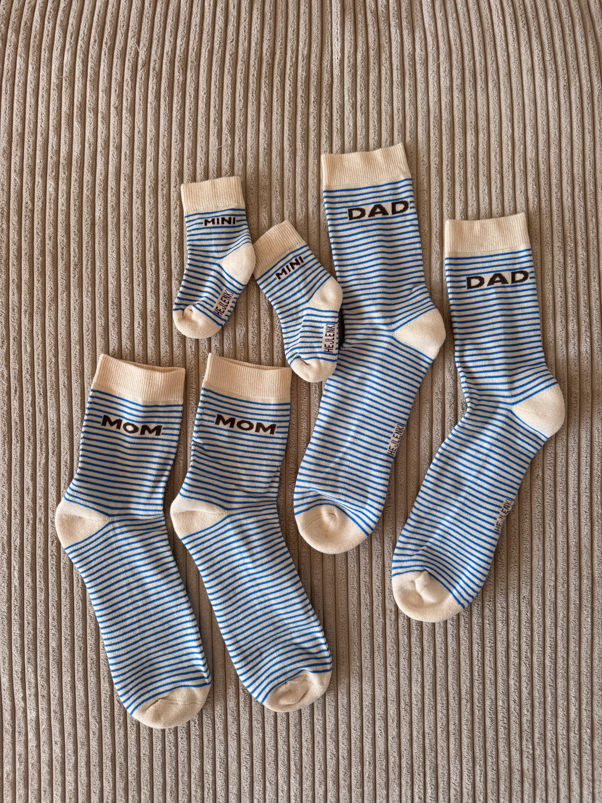 FAMILY SOCKS BUNDLE STRIPES